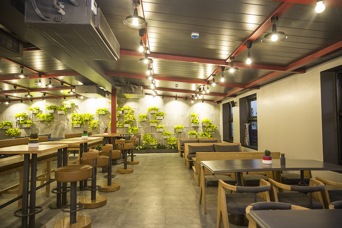 Hi Tech Terrace Cafe Interior Design