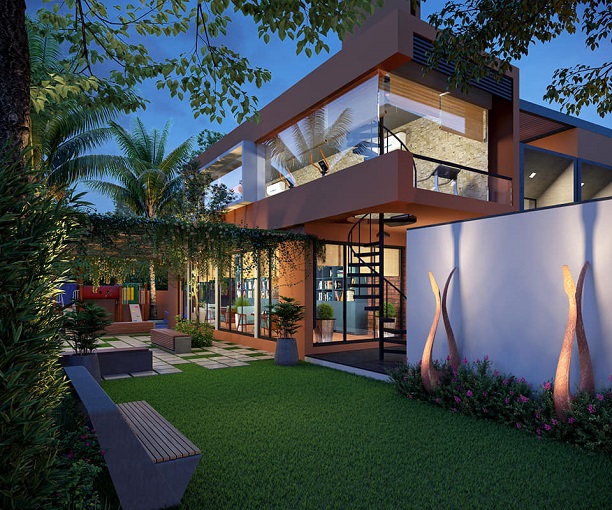 Landscape Architectural Design For Bungalow