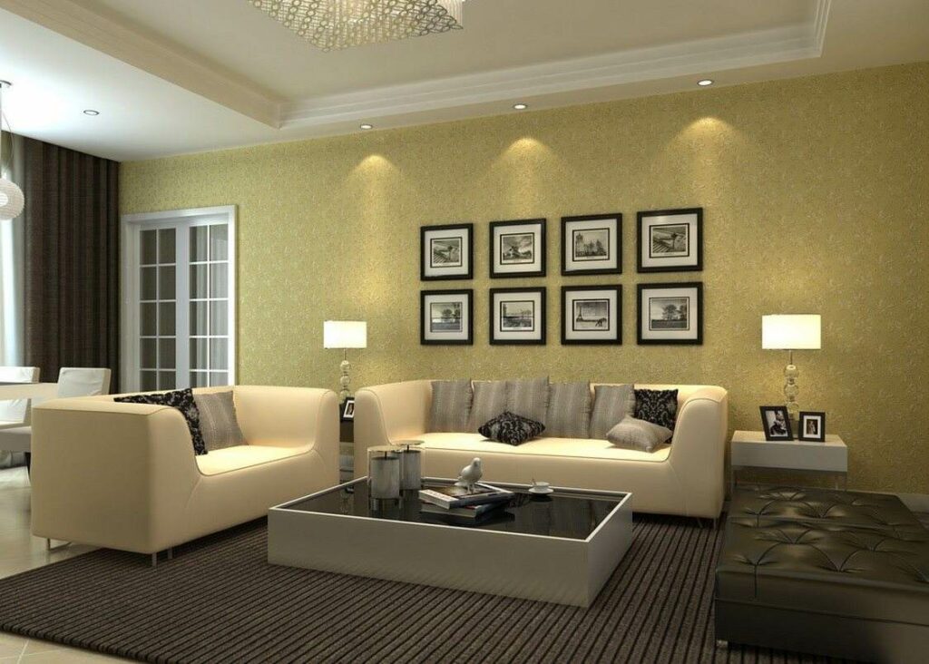 Living Room with a Gallery Wall