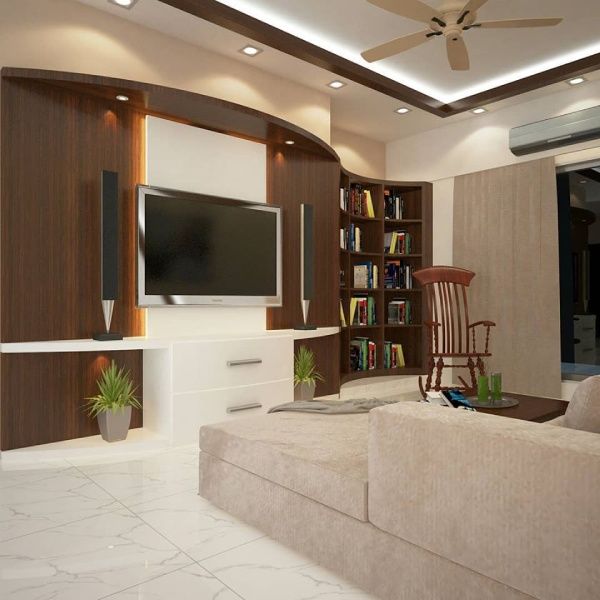 TV Unit with Book Storage