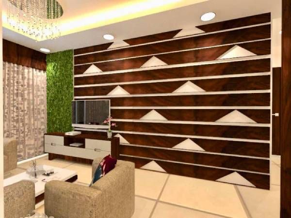 TV Unit with Plants