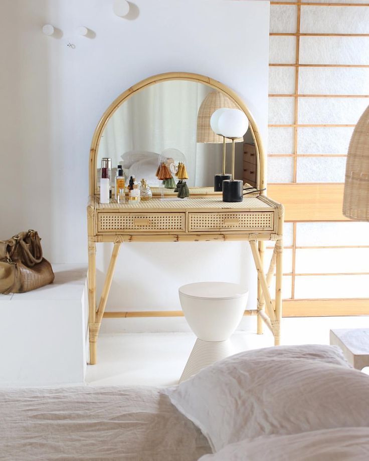 Cane Dressing Table Cane Dressing Table