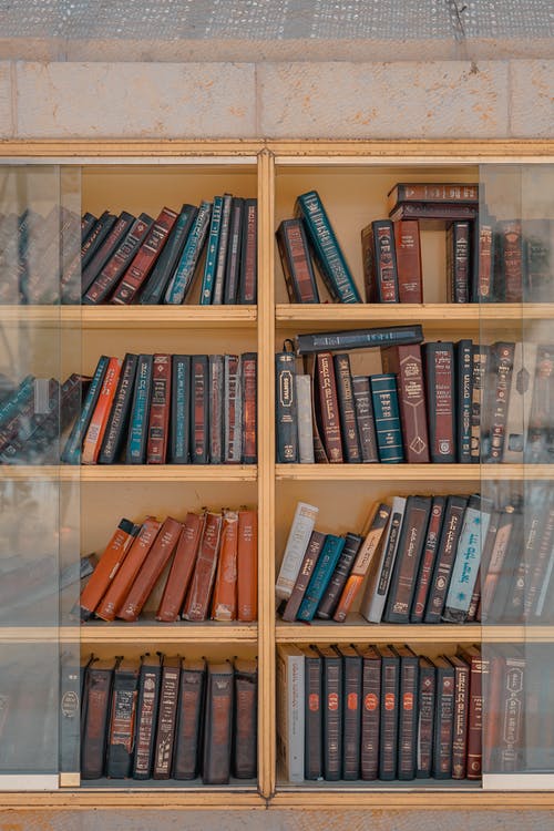 Bookcase with Glass Shutters Bookcase with Glass Shutters