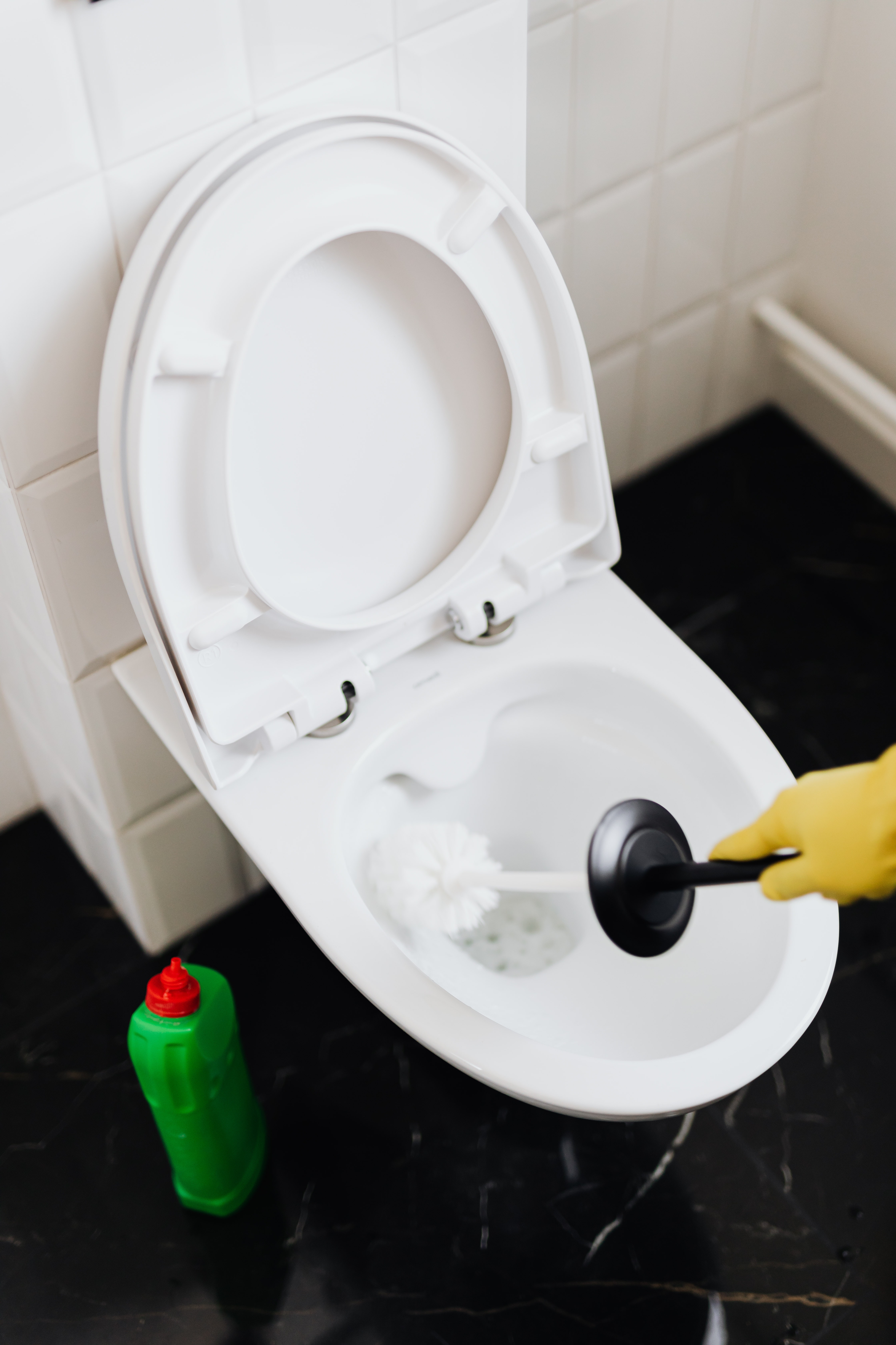 Cleaning Toilet Bowl Cleaning Toilet Bowl