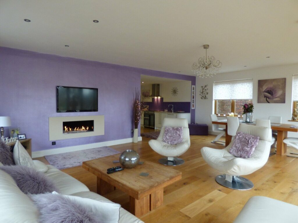 Colorful Lilac Living Room Colorful Lilac Living Room