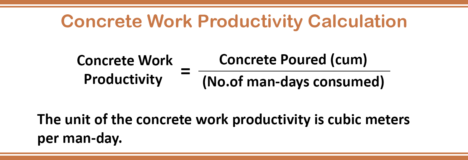 Concrete Work Productivity Calculation Concrete Work Productivity Calculation