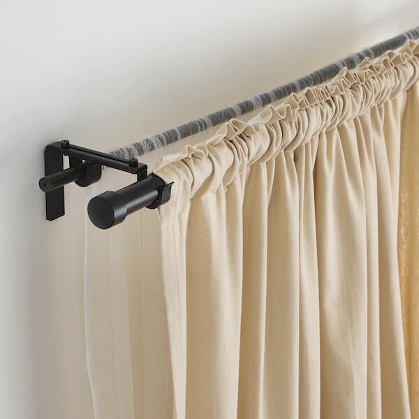 Double and triple curtain rods Double and triple curtain rods