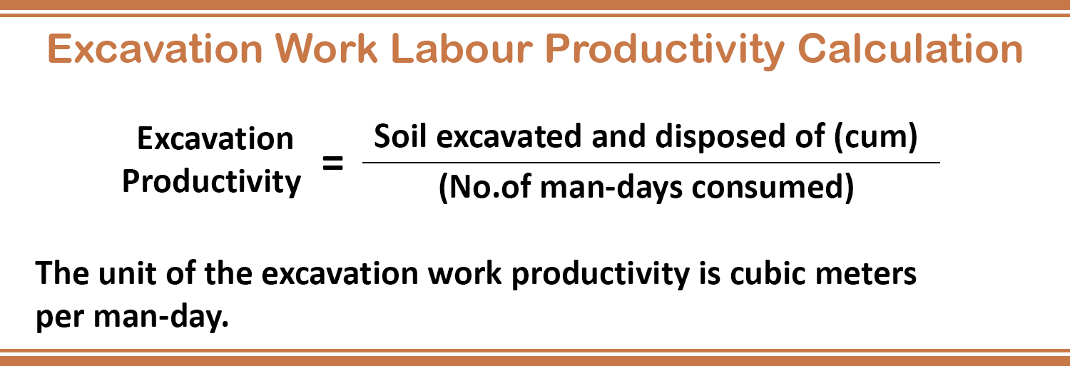 Excavation Work Labour Productivity Calculation Excavation Work Labour Productivity Calculation