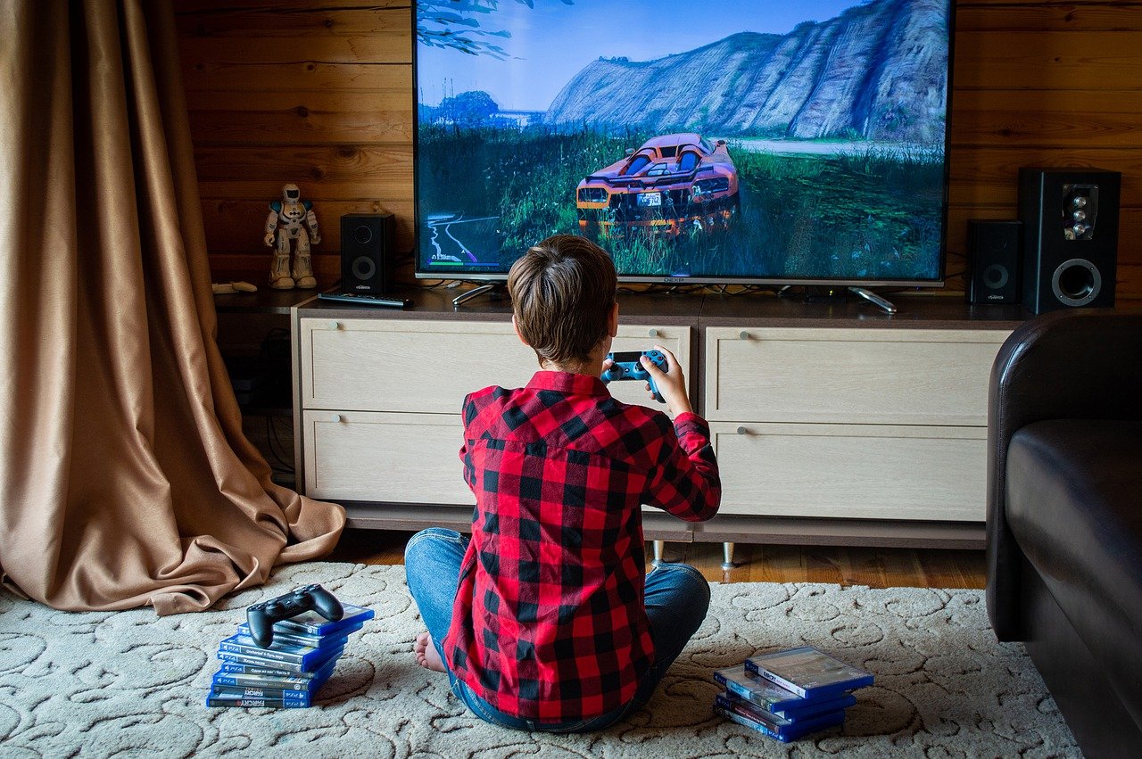 LED TV in Game Room