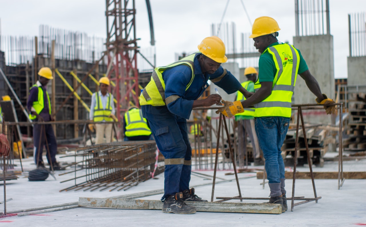 Labours Working on Construction Site Labours Working on Construction Site