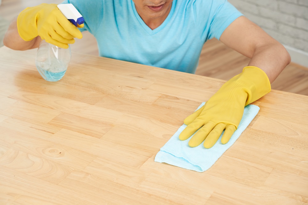 Laminate is easy to clean and maintain