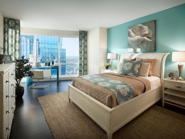Light Brown and Aqua Colour Combo