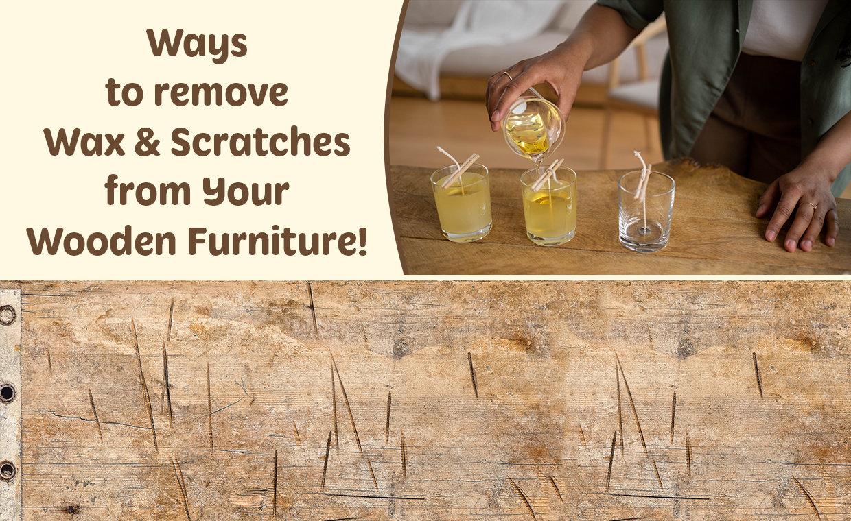 Remove scratches from wood furniture