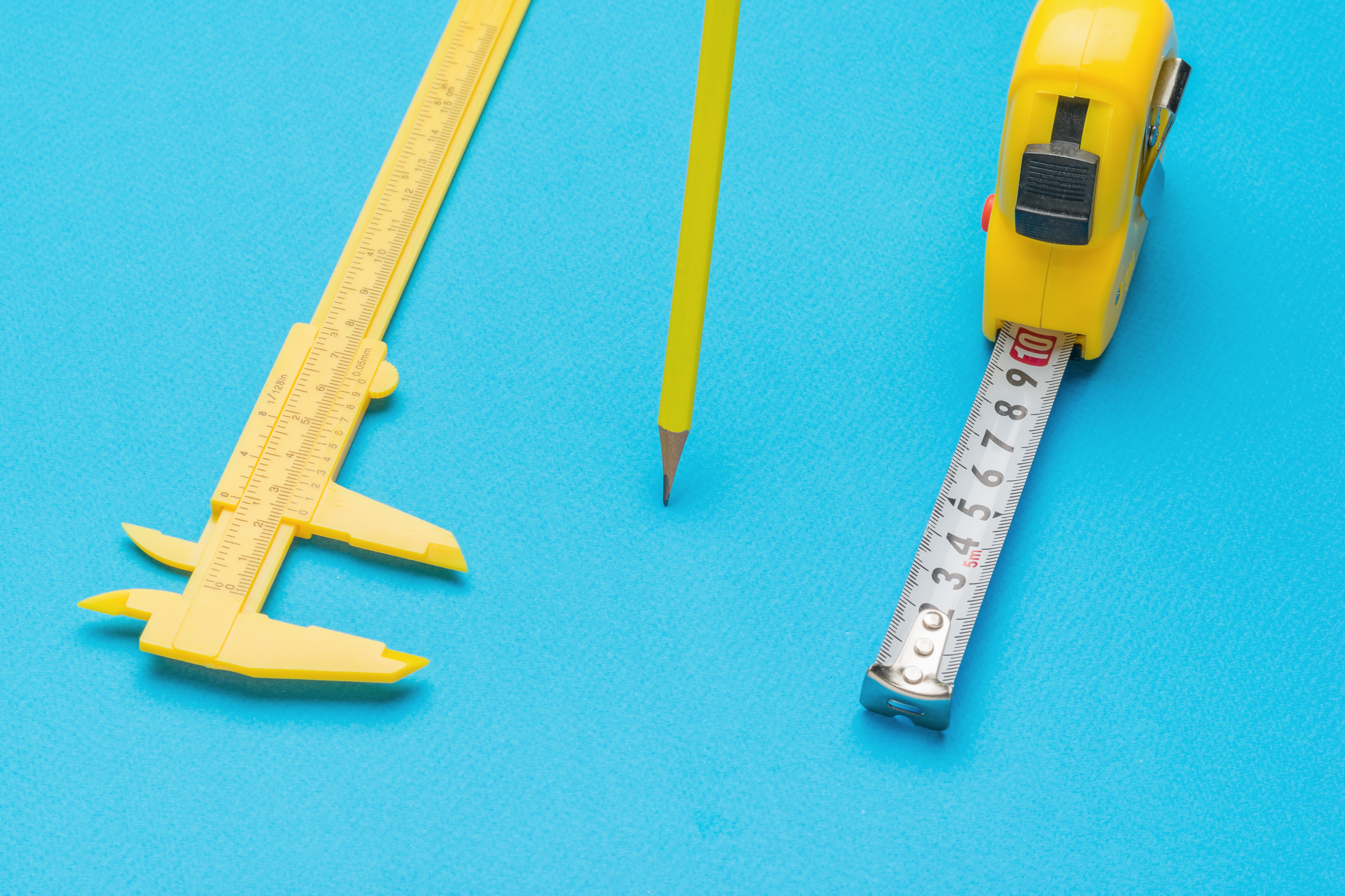 Tape Measure And Pencil Tape Measure And Pencil