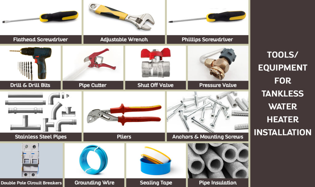 Tools/Equipment For Tankless Water Heater Installation Tools/Equipment For Tankless Water Heater Installation