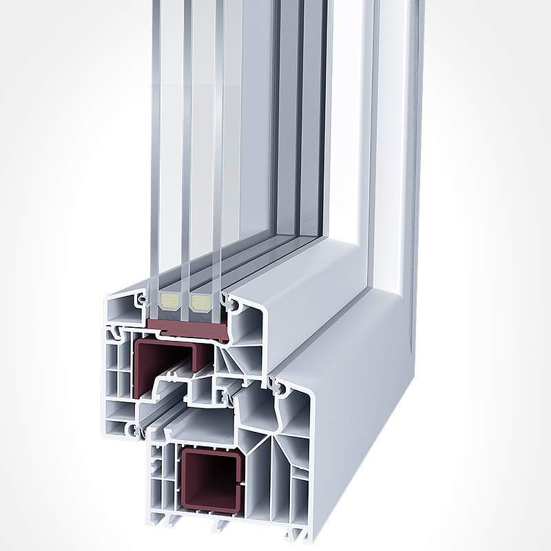 Window frame having multiple internal chambers