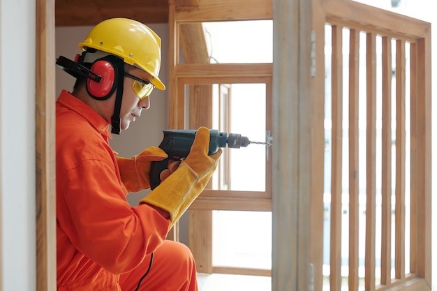 Wood Shutter Installation