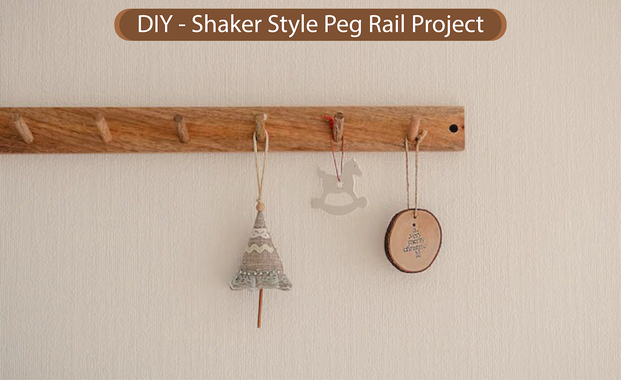 DIY shaker peg rail