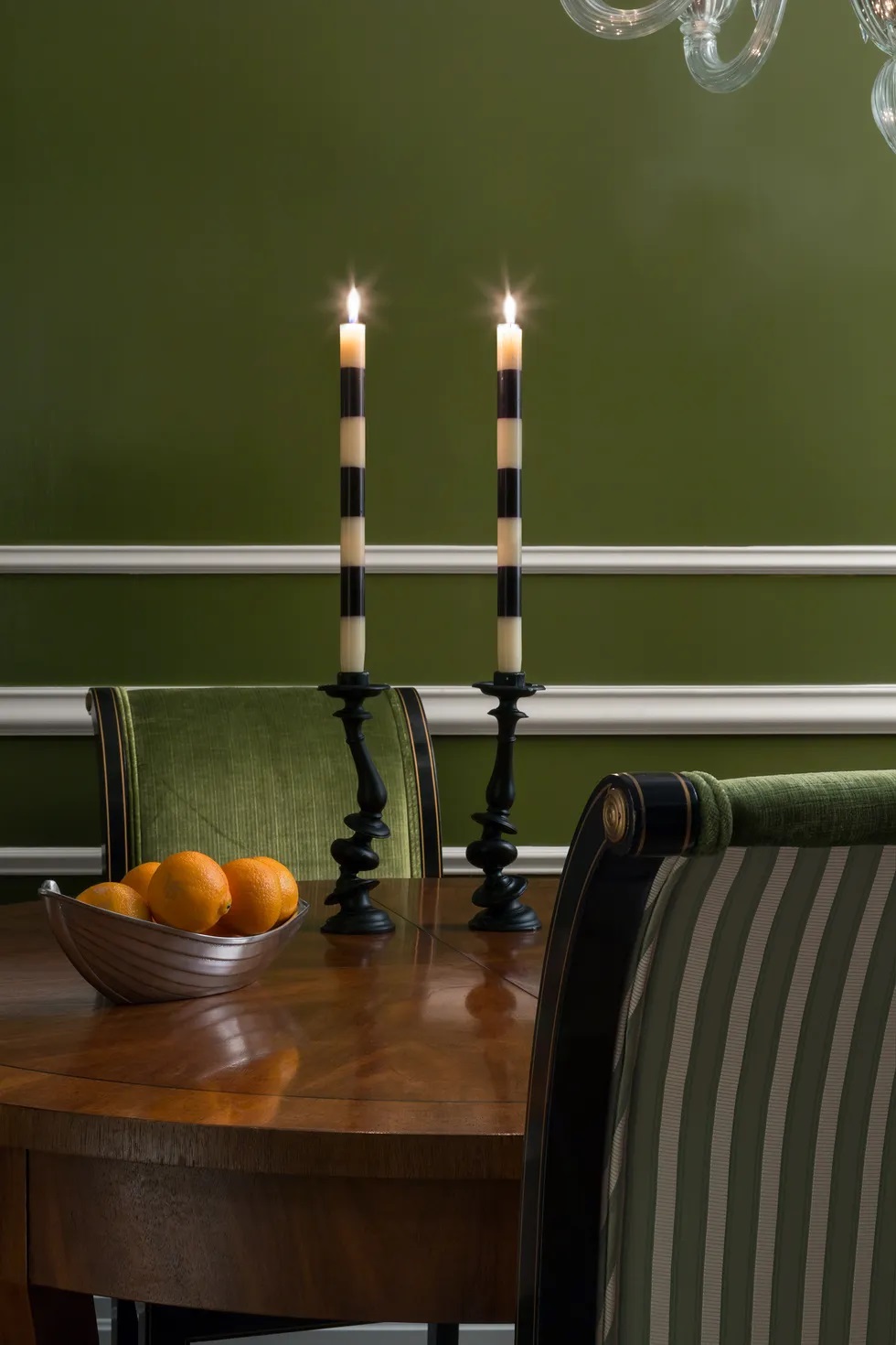 Green with Mahogany Green with Mahogany