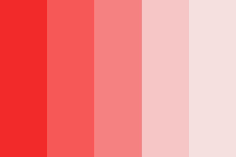 Lighter tints of red
