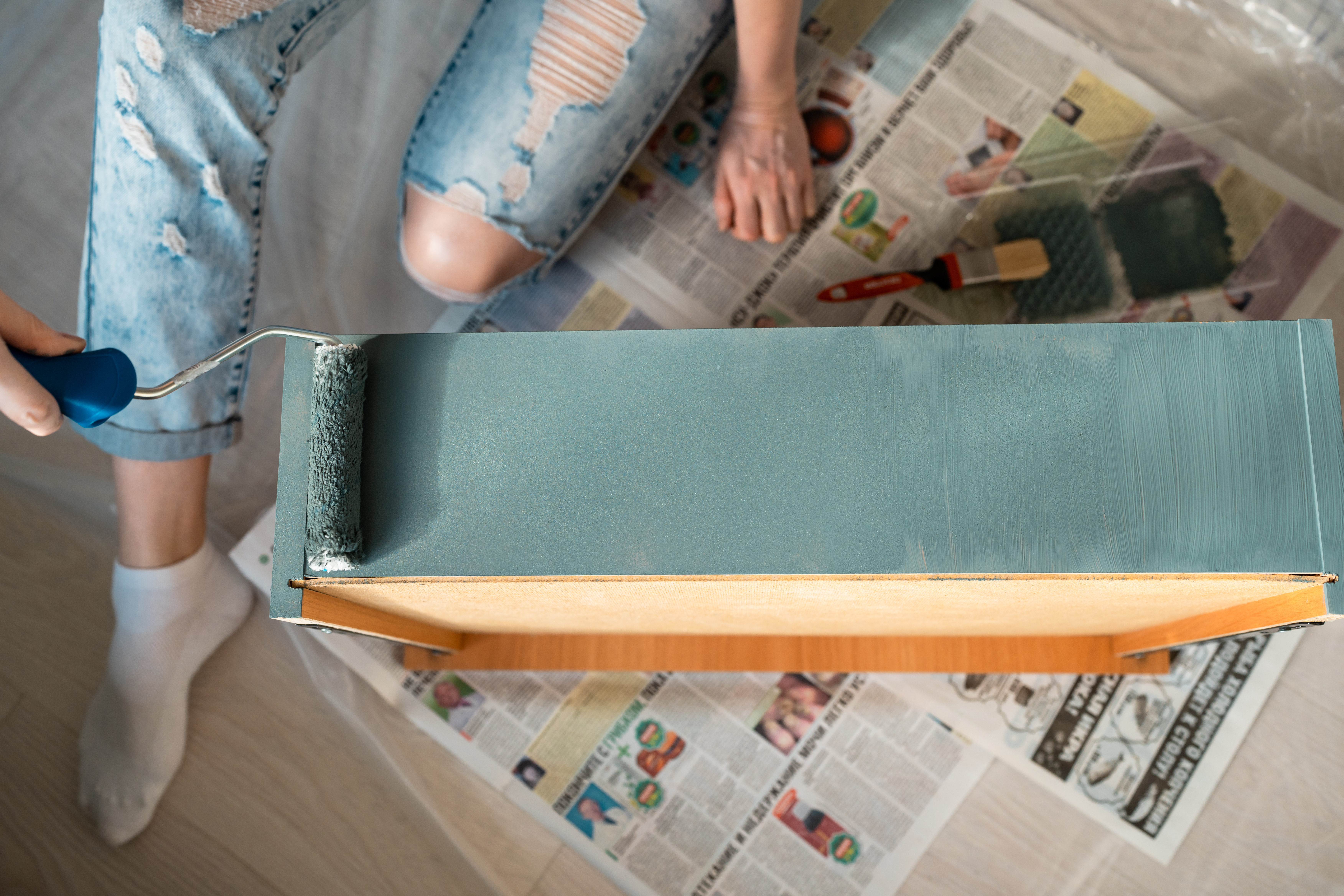 Paint A Wooden Drawer