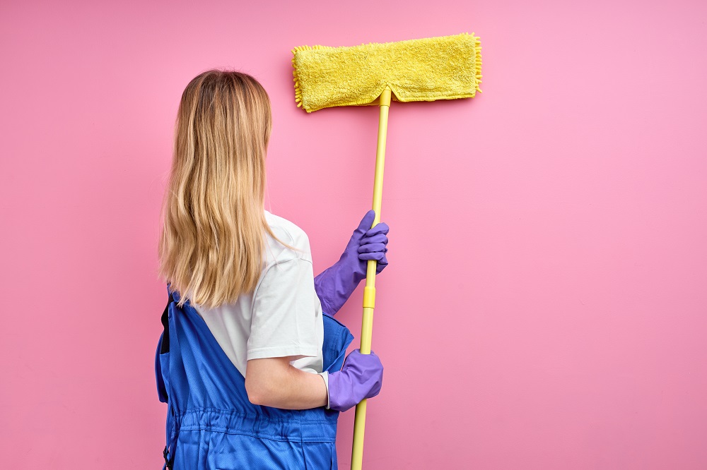 Removing cobweb