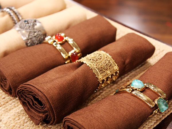 Repurpose your Bracelets as Napkin Rings Repurpose your Bracelets as Napkin Rings