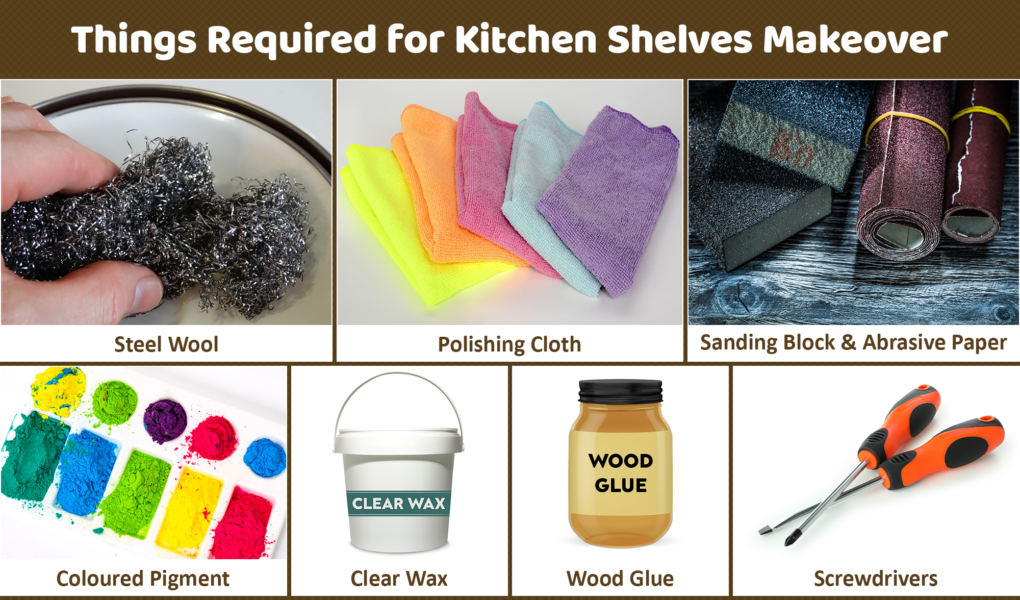 Things Required for Kitchen Shelves Makeover