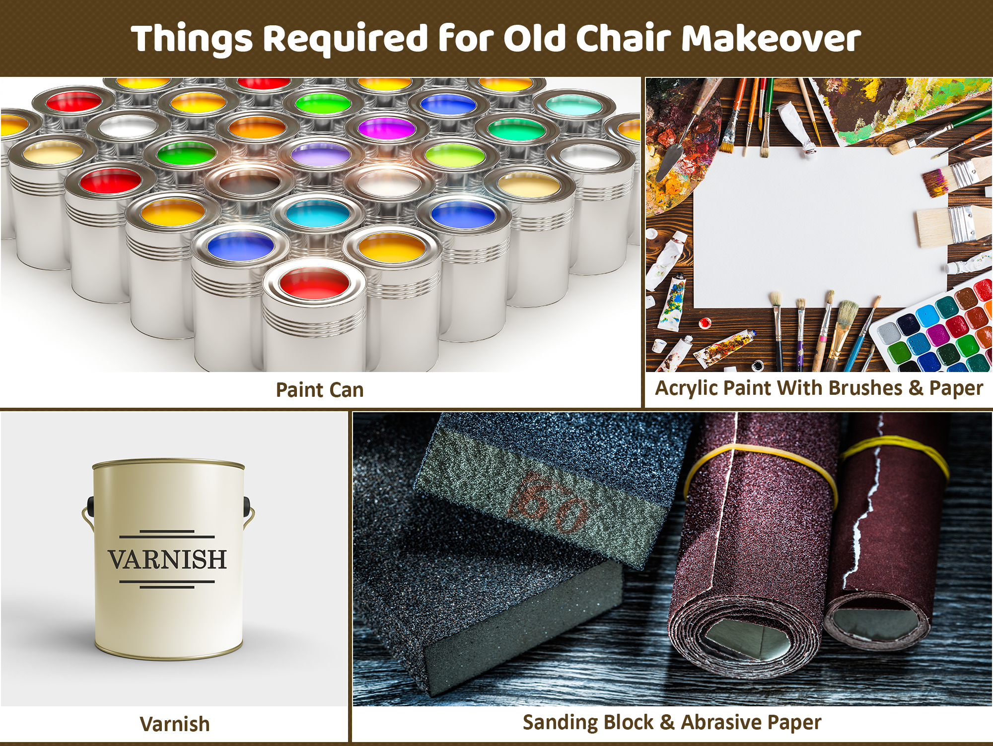 Things Required for Old Chair Makeover