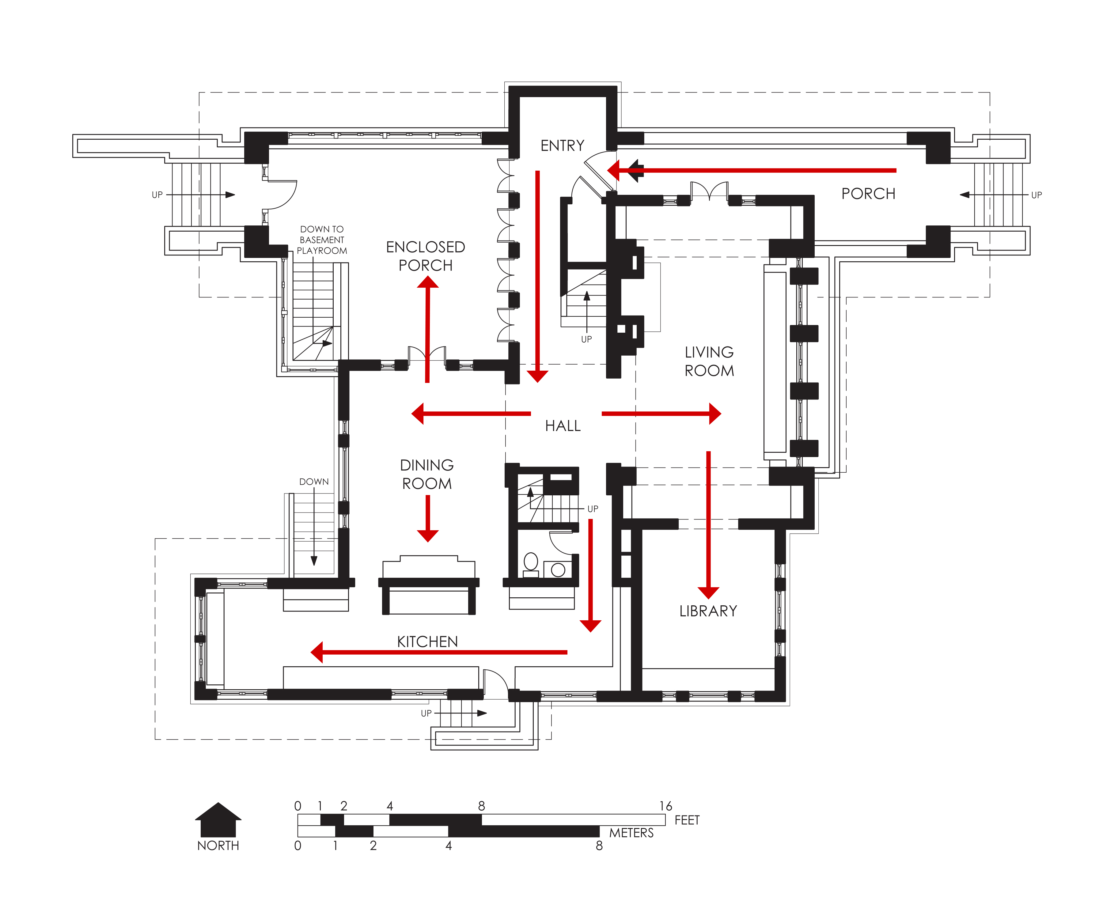 Traffic Patterns in Floor Plan