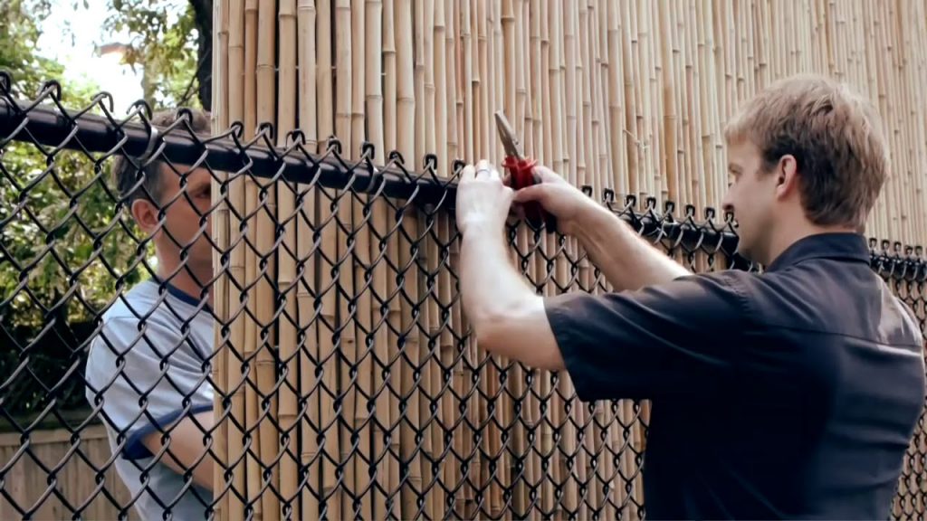 Bamboo Screen Chain Link Fence Bamboo Screen Chain Link Fence