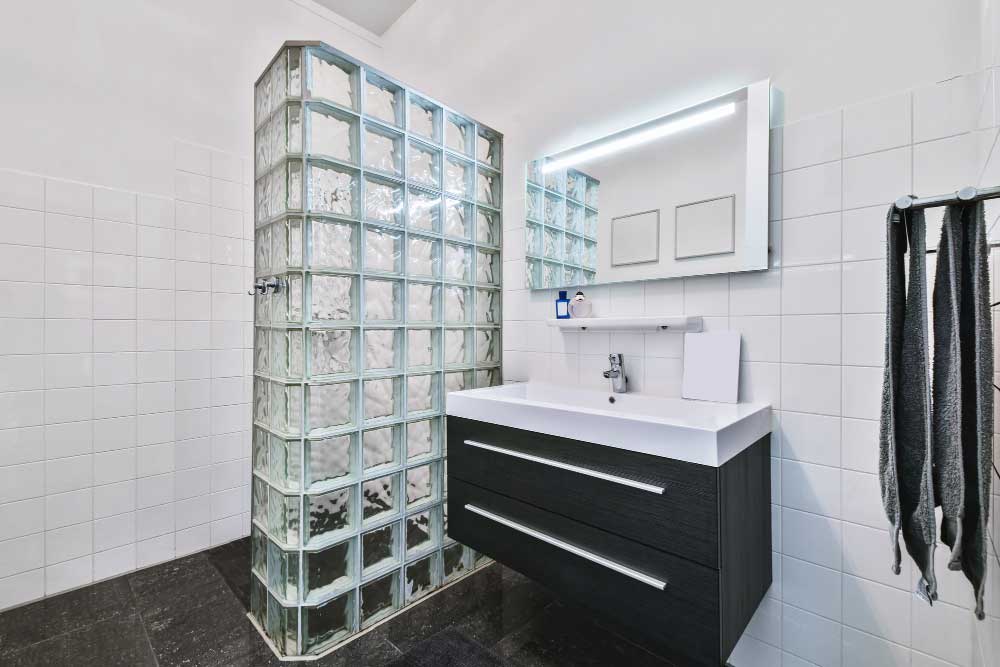 Glass Block Shower Enclosures