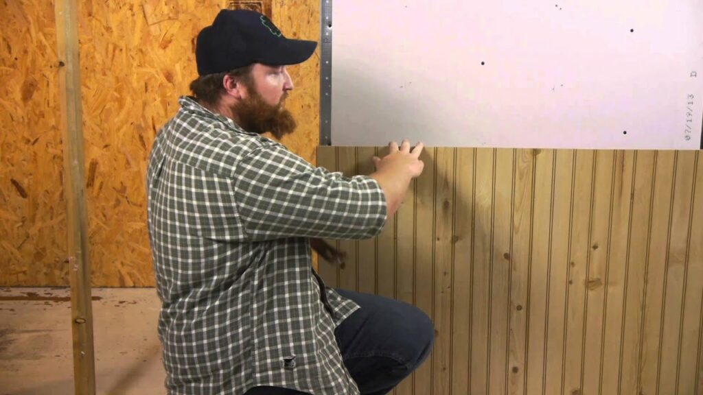 Installing Lower Wall Matchboarding Paneling