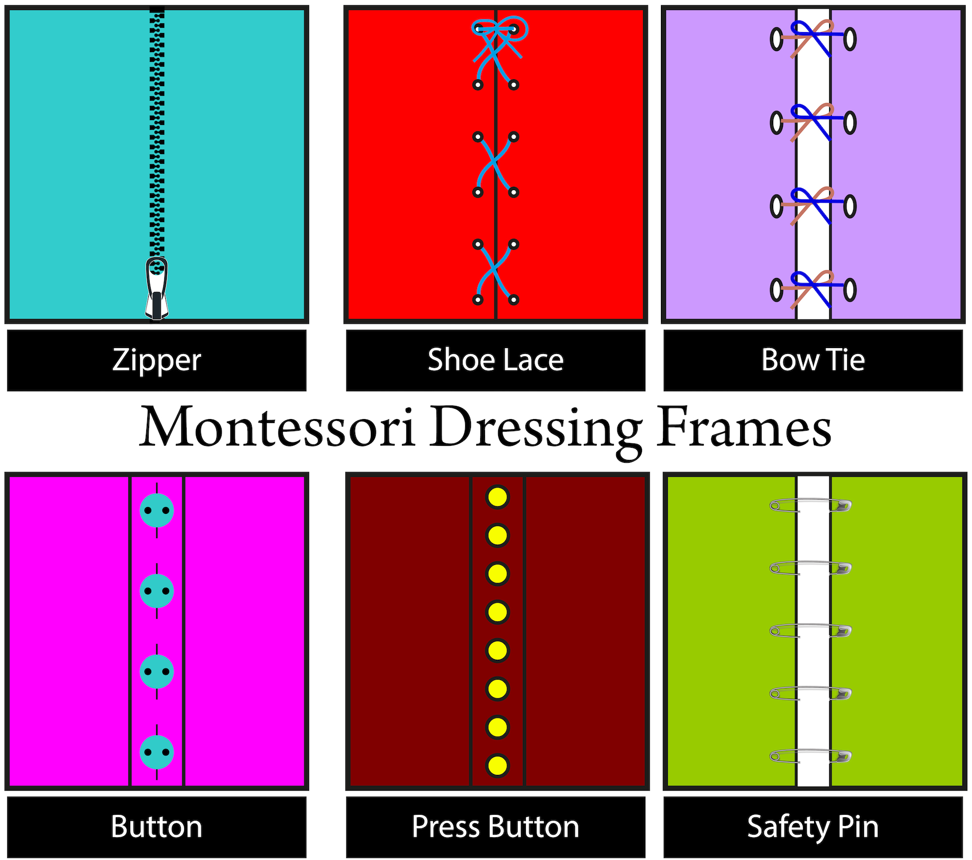 Montessori Dressing Frames