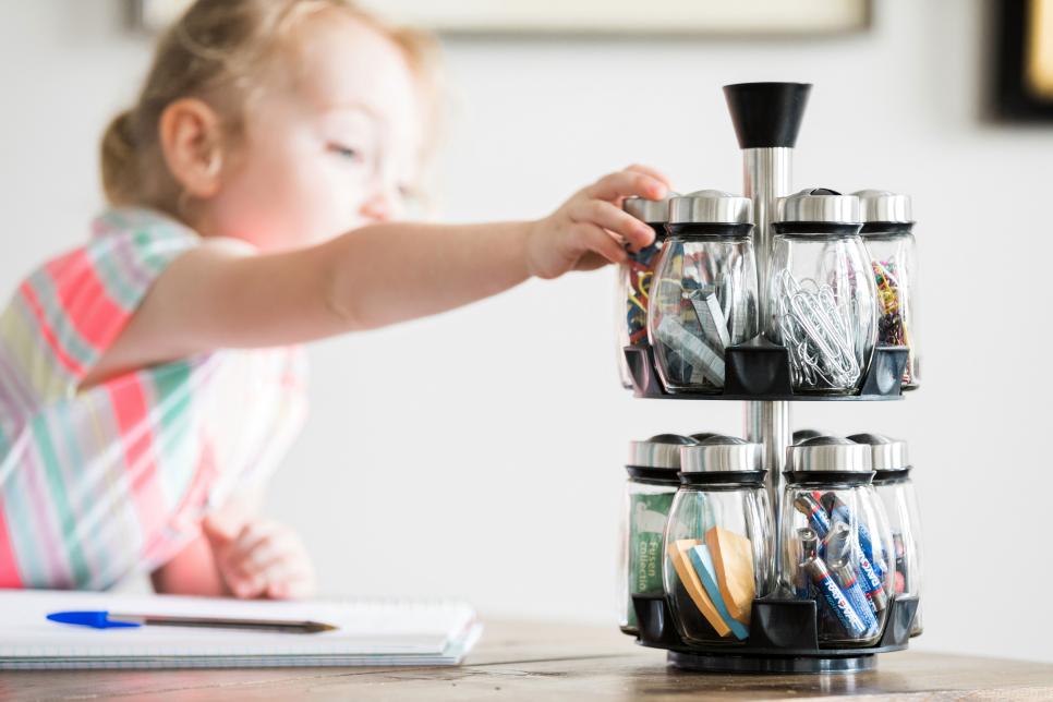 Revolving Spice Rack Revolving Spice Rack = Office Supply Organizer