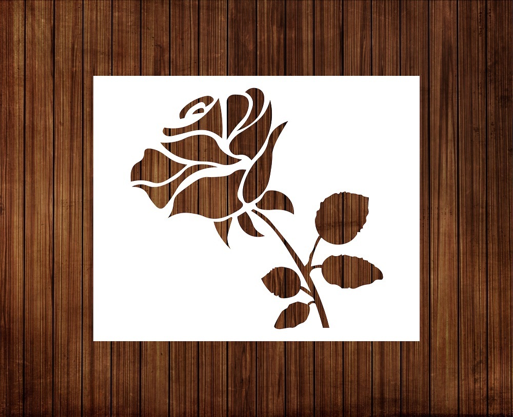 Rose Flower Stencil Rose Flower Stencil