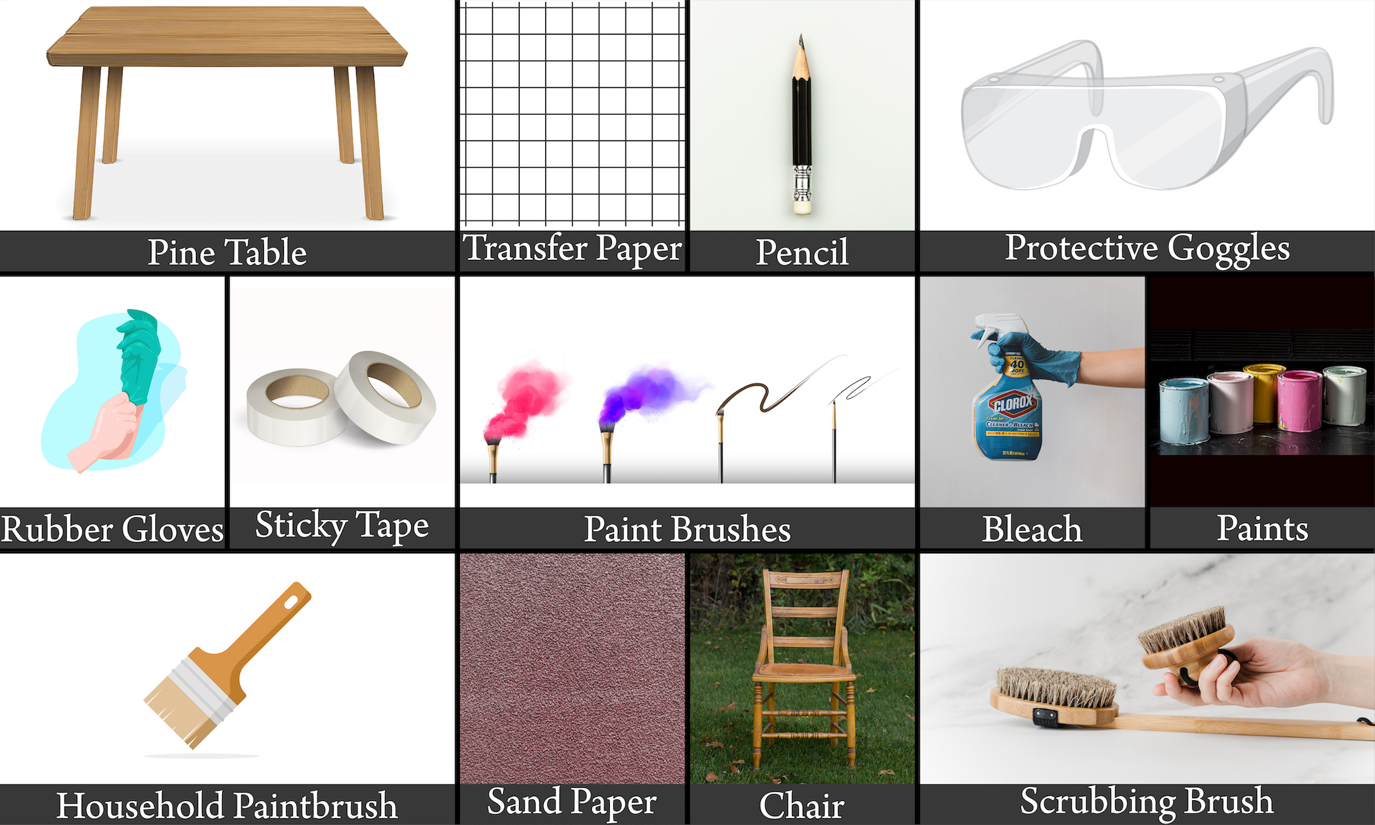 Things Required to Paint Kitchen Table and Chair