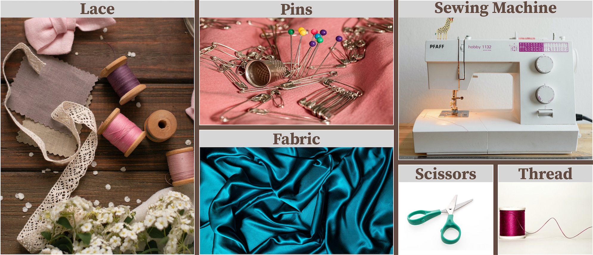 Things for DIY Tablecloth & Napkins
