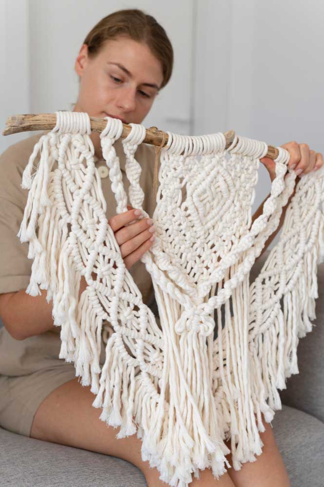 Creative Chair Back with Macrame