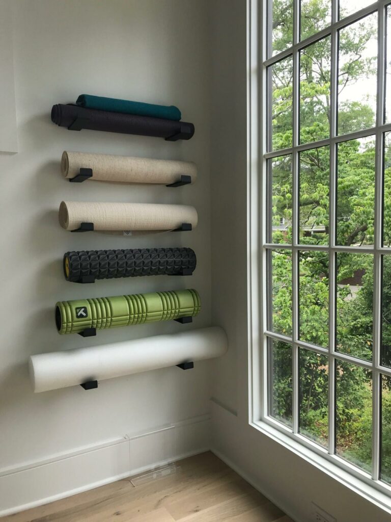 Roll your Yoga Mat up the Wall