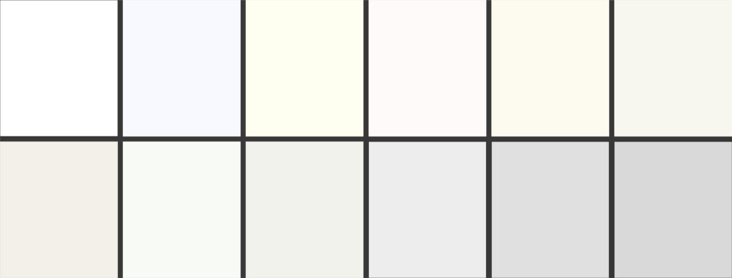 Shades of White