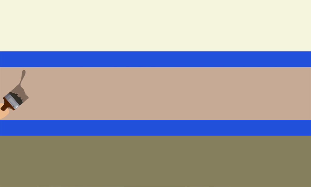 Painting middle section pale coffee Painting middle section pale coffee