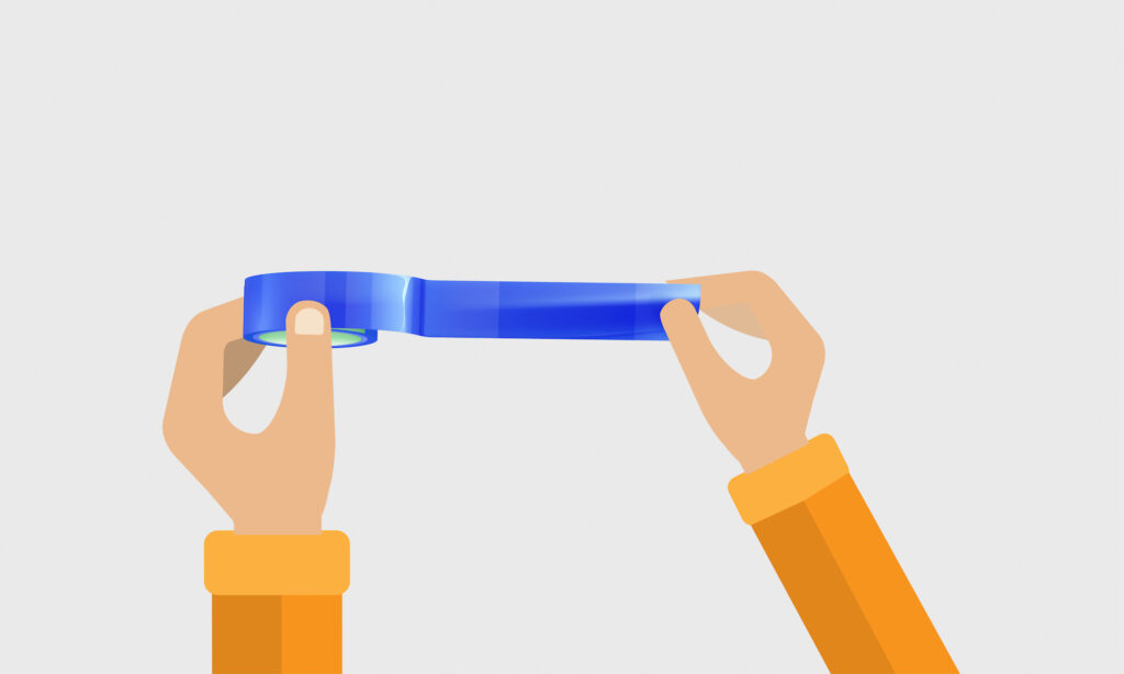 Run masking tape Run masking tape