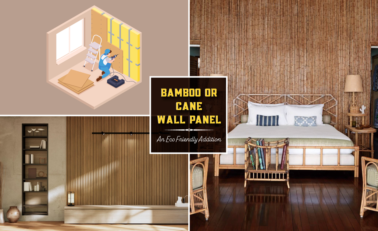 A Step Closer To Nature With DIY Bamboo Wall Panel