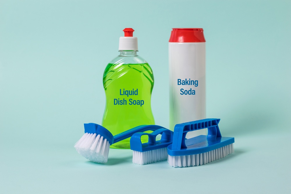 Baking Soda and Liquid Dish Soap To Clean Minor Chemical Stains