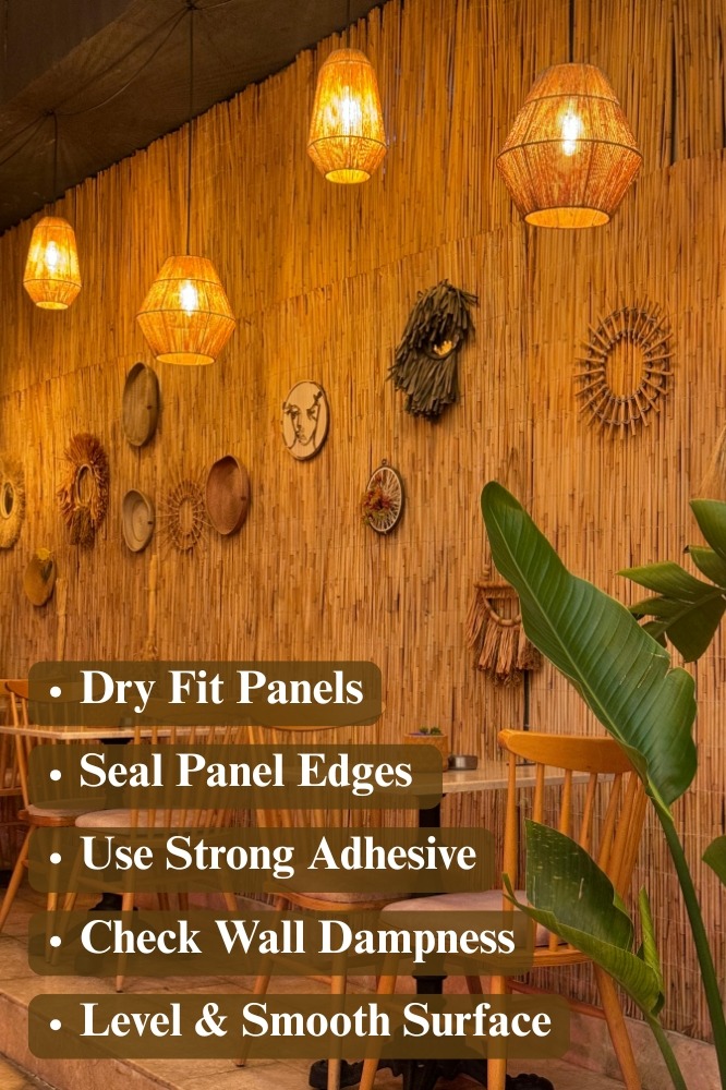 Bamboo Wall Panle Pre-Installation Checklist