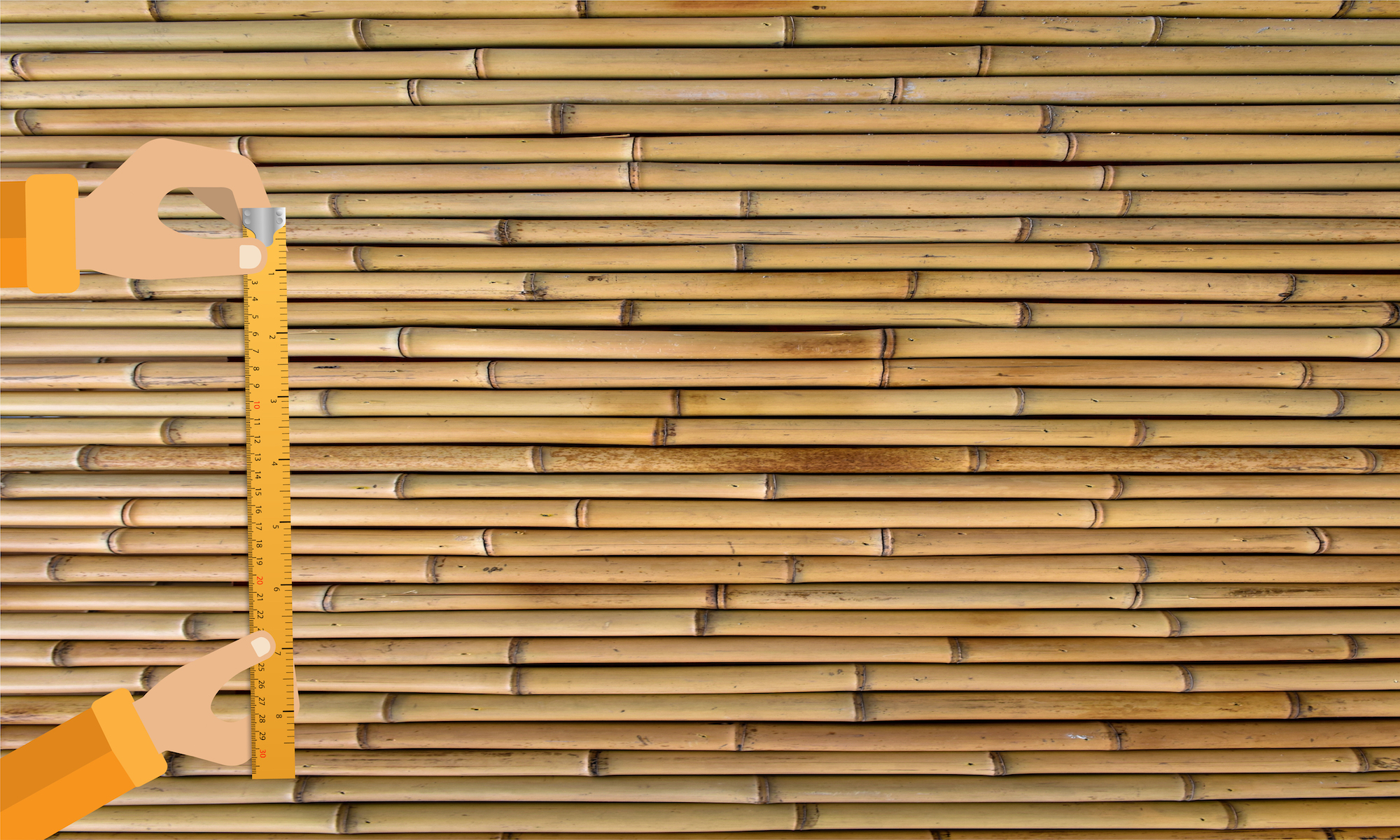 Bamboo Or Cane Panel Cut As Per Need