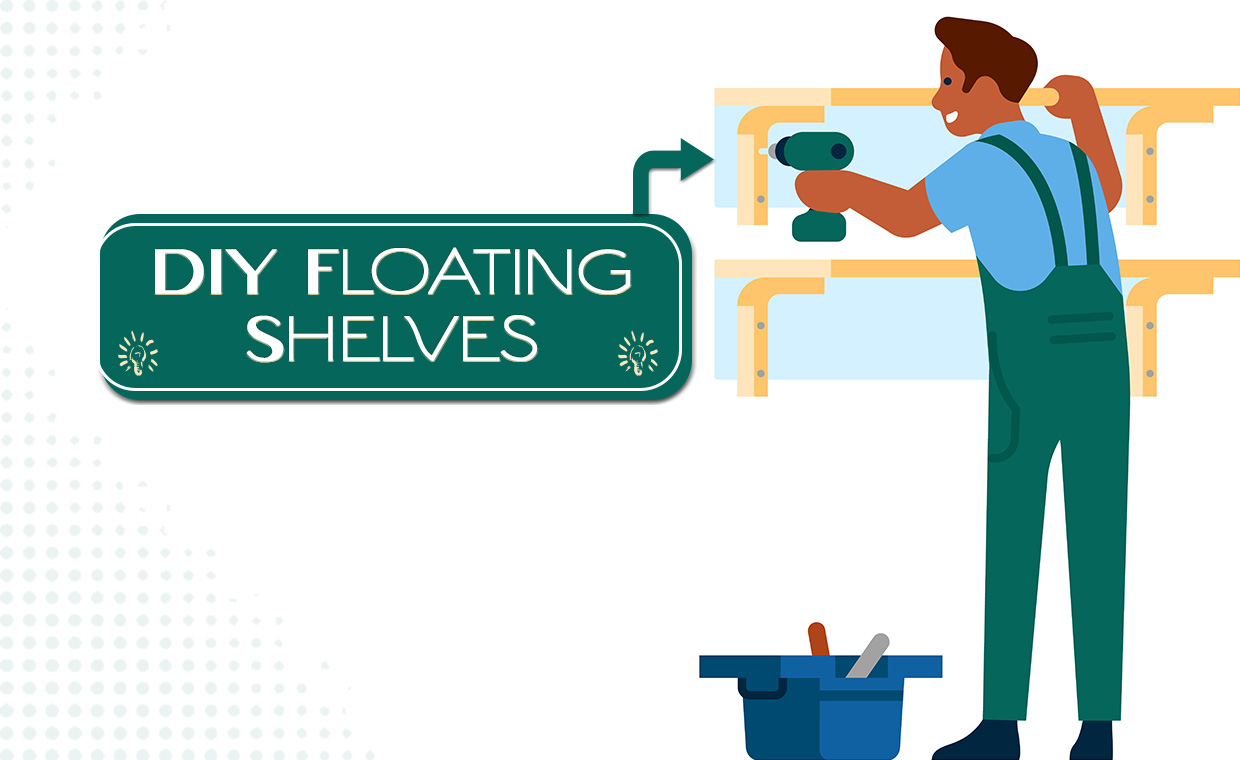 DIY Floating Shelves