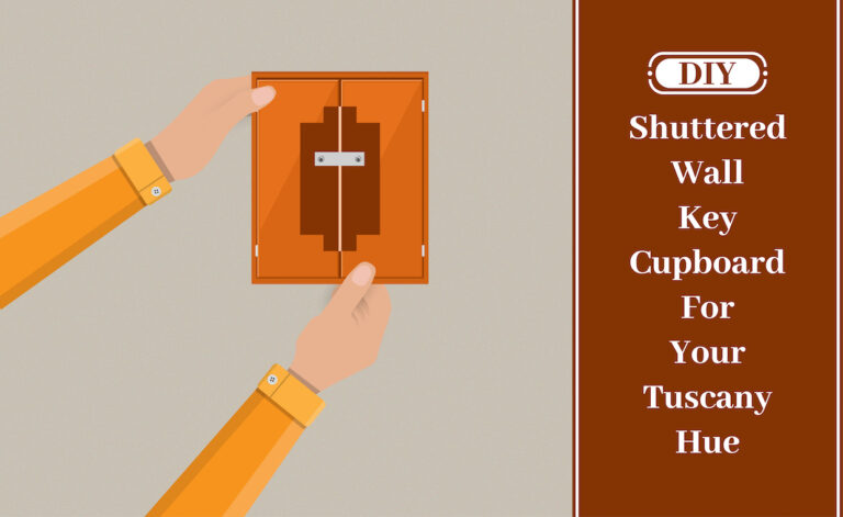 DIY Shuttered Wall Key Cupboard