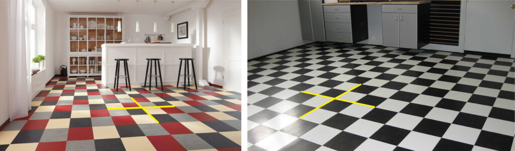 Finding the centre of chequerboard floors Finding the centre of chequerboard floors